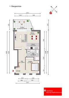 Grundriss Wohnung 5 - Etagenwohnung in 82538 Geretsried mit 72m² kaufen