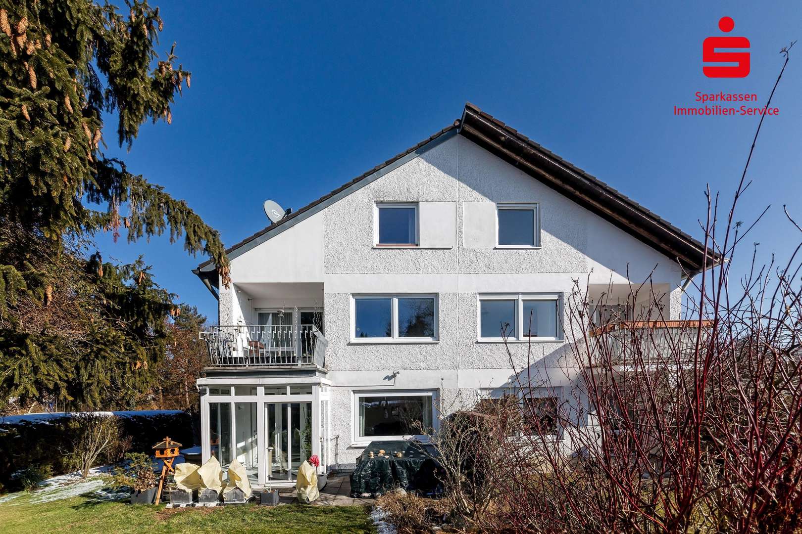 Ansicht Südseite - Doppelhaushälfte in 81827 München mit 150m² als Kapitalanlage kaufen