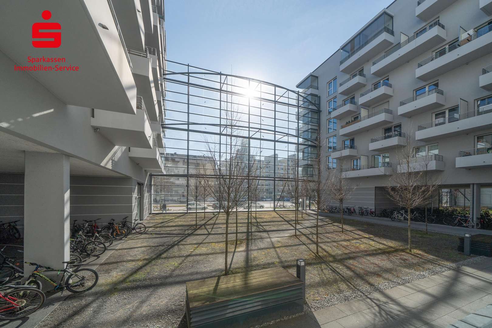 Ausblick Balkon - Appartement in 80687 München mit 21m² als Kapitalanlage kaufen