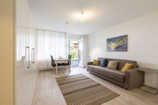 Wohn- und Schlafbereich - Erdgeschosswohnung in 82467 Garmisch-Partenkirchen mit 28m² kaufen