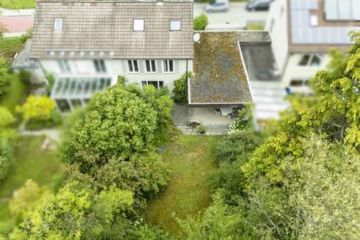 Luftansicht Luftansicht - Doppelhaushälfte in 82008 Unterhaching mit 140m² kaufen