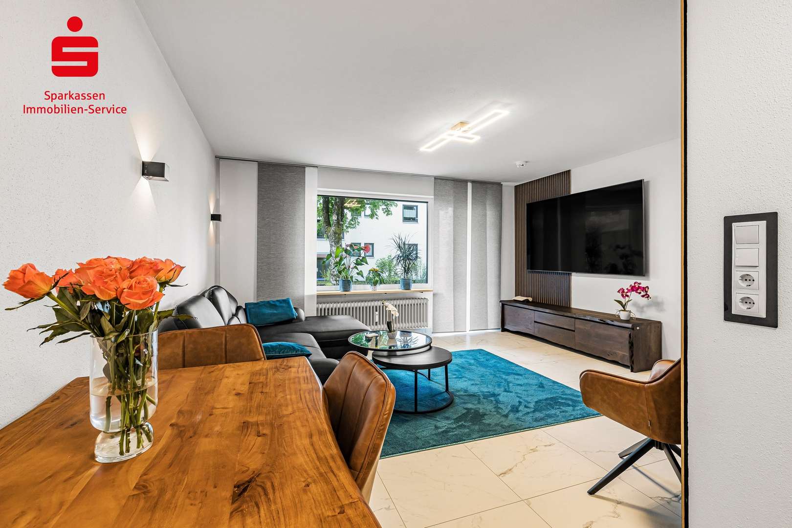 Wohnzimmer - Erdgeschosswohnung in 83026 Rosenheim mit 53m² kaufen