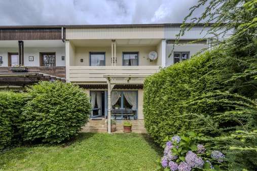 Hausansicht vom Garten Hausansicht vom Garten - Reihenmittelhaus in 85229 Markt Indersdorf mit 109m² kaufen