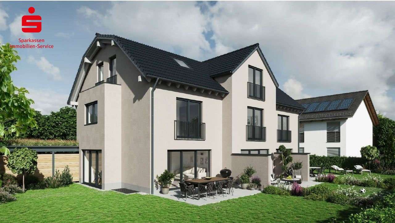 Visualisierung Außenansicht - Reiheneckhaus in 82205 Gilching mit 124m² kaufen