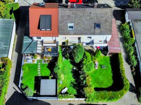 Gartenansicht Gartenansicht - Reihenmittelhaus in 85386 Eching mit 130m² kaufen