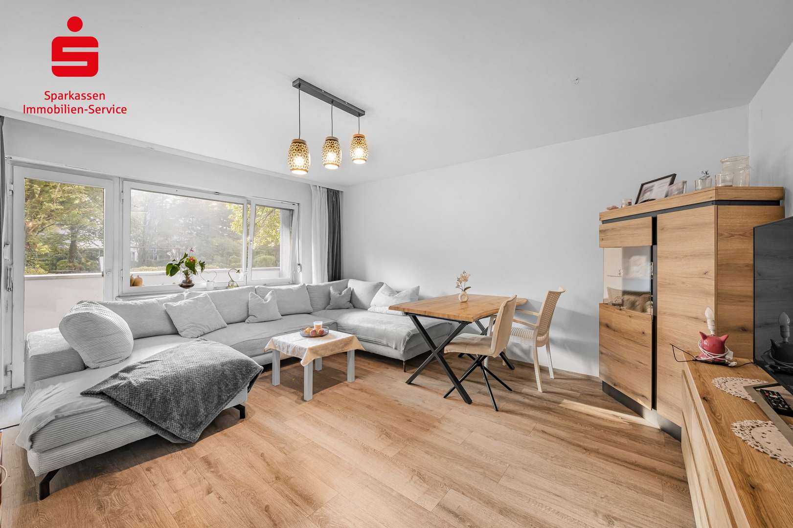 Wohnzimmer Wohnzimmer - Erdgeschosswohnung in 85540 Haar mit 62m² kaufen