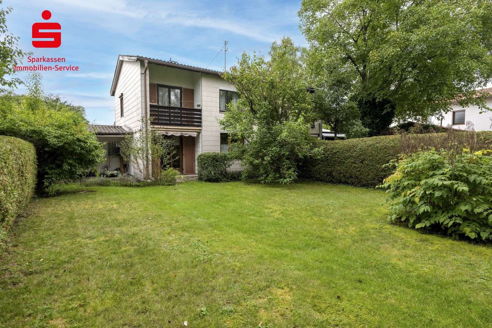 Außenansicht Garten - Doppelhaushälfte in 85521 Riemerling mit 101m² kaufen