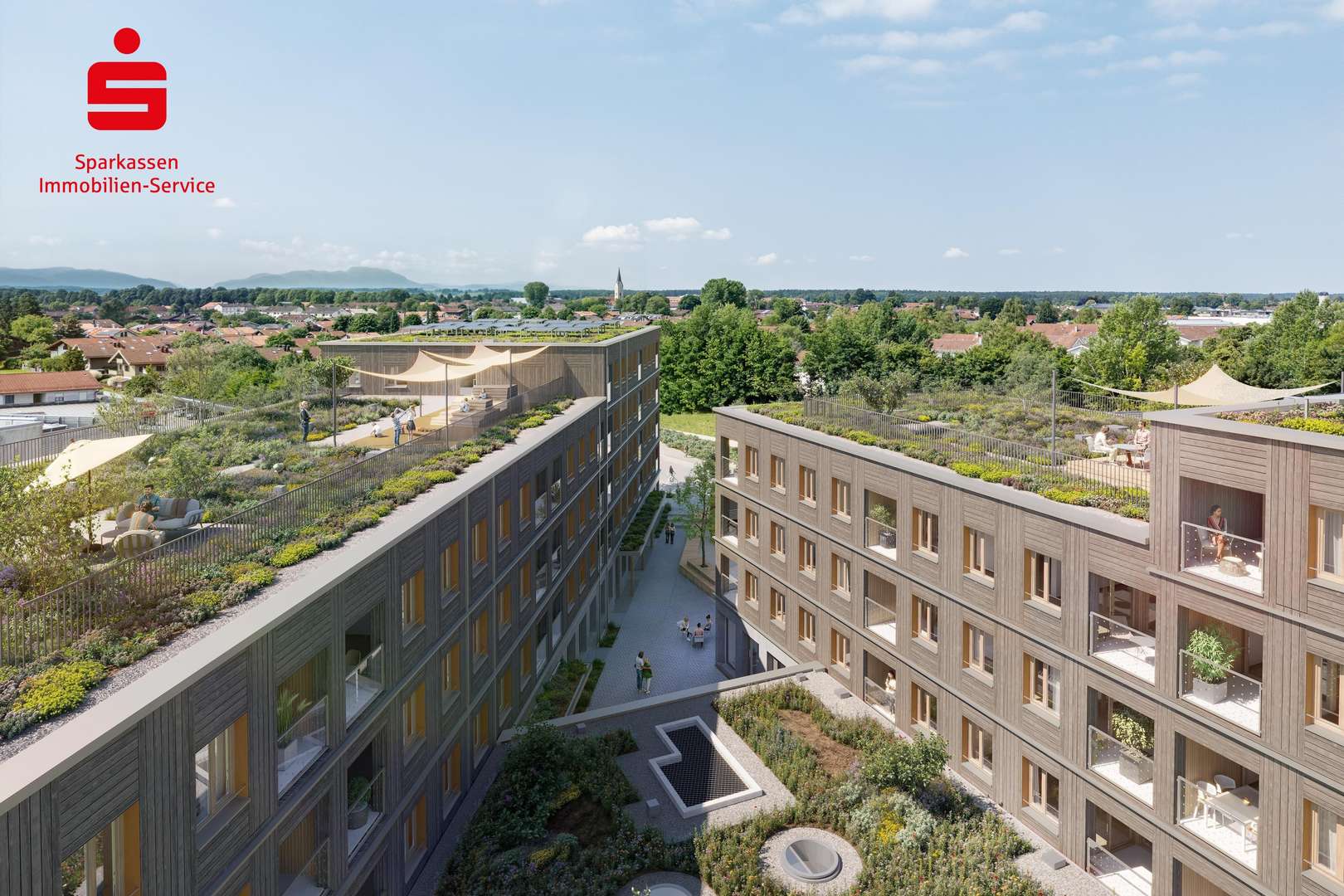 Außenansicht Visualisierung Außenansicht Visualisierung - Etagenwohnung in 83607 Holzkirchen mit 26m² kaufen