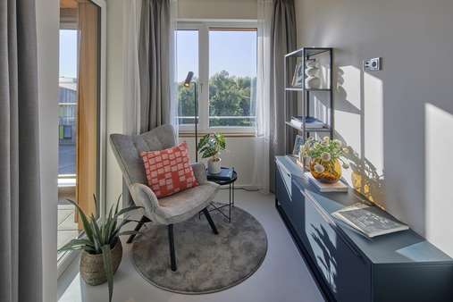 Zugang zur Loggia Zugang zur Loggia - Etagenwohnung in 83607 Holzkirchen mit 26m² kaufen