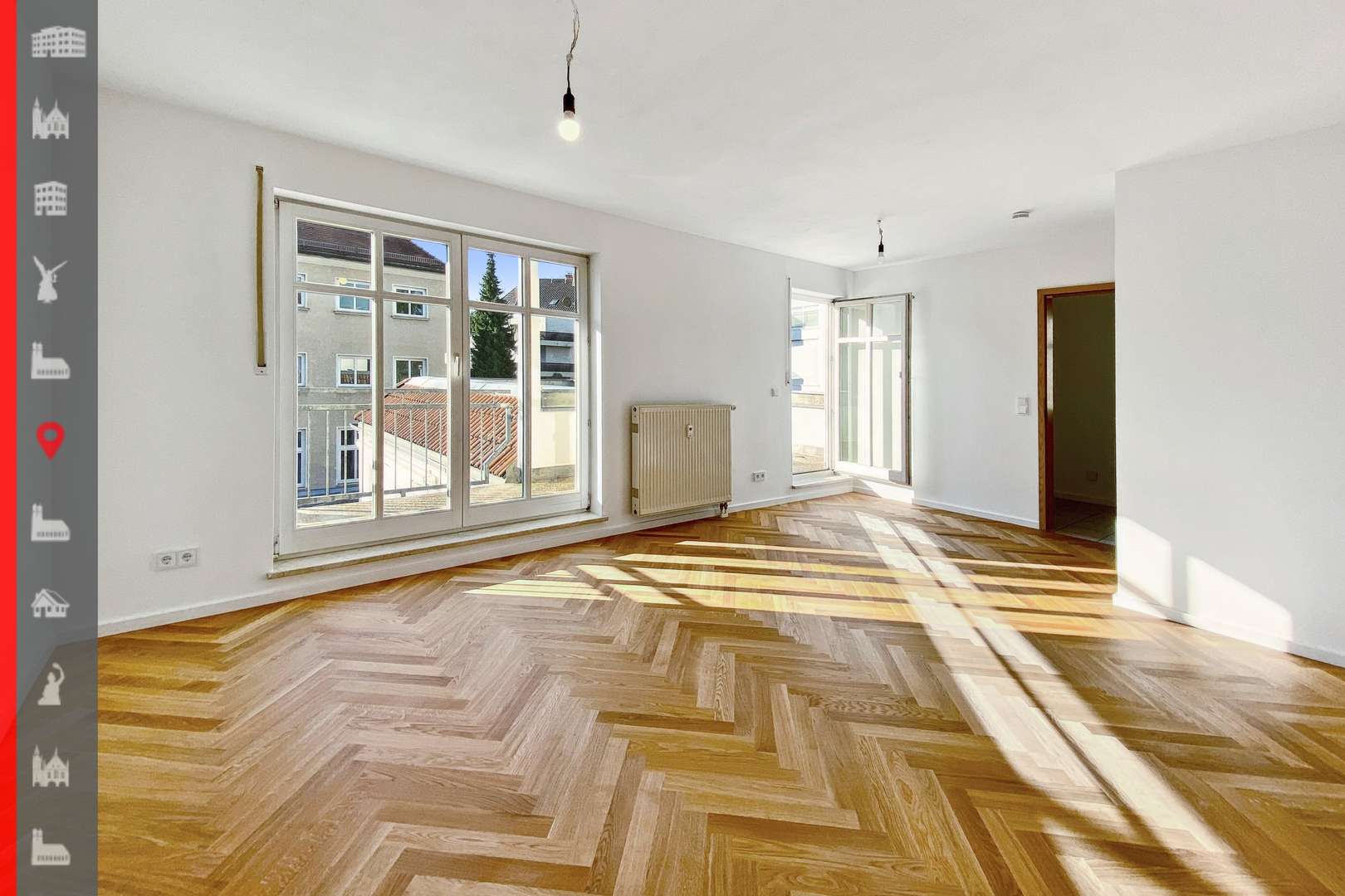 Wohnzimmer - Etagenwohnung in 80639 München mit 100m² kaufen