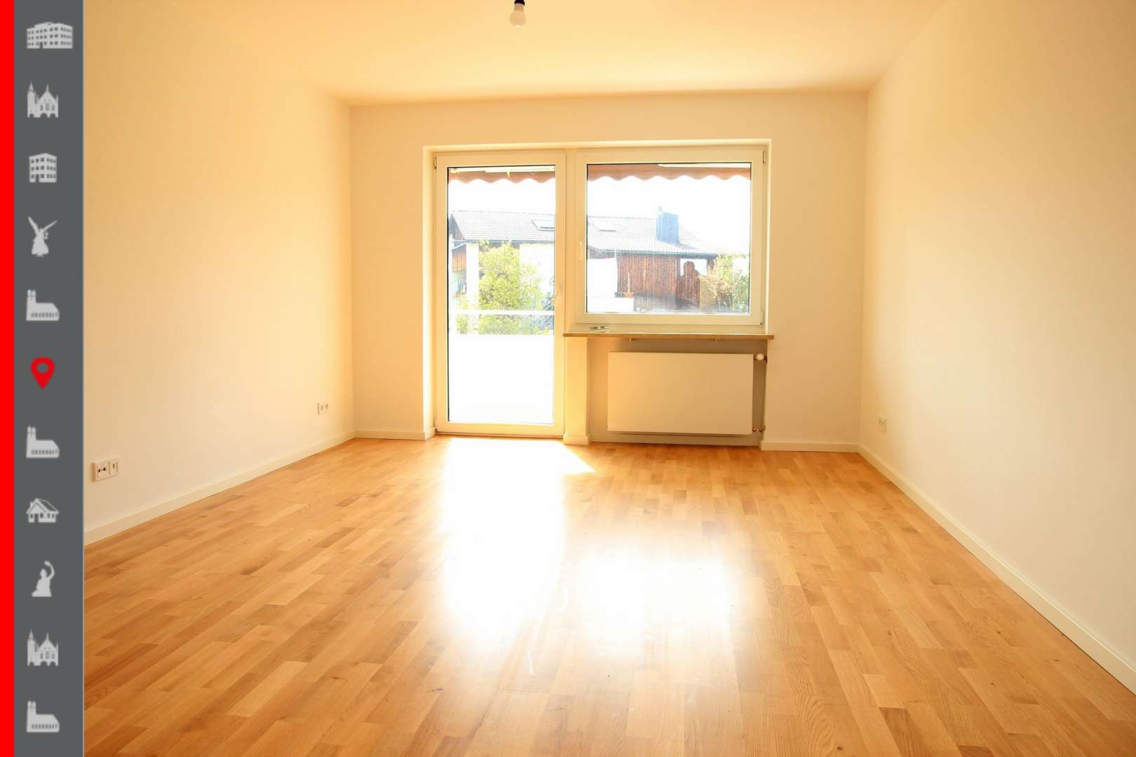 Wohnzimmer - Etagenwohnung in 85567 Grafing mit 53m² kaufen