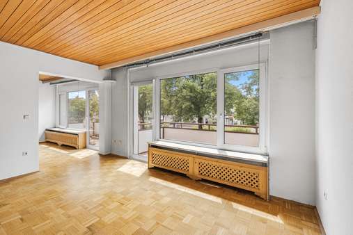 Ausblick Balkone - Etagenwohnung in 81827 München mit 84m² kaufen