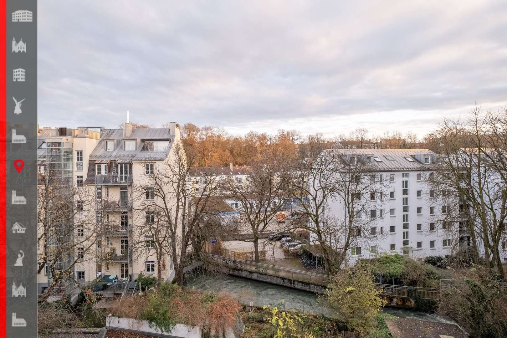 Blick Innenhof - Etagenwohnung in 81541 München mit 48m² kaufen