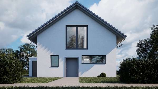 Visualisierung Eingang Nord - Grundstück in 85630 Grasbrunn mit 333m² kaufen