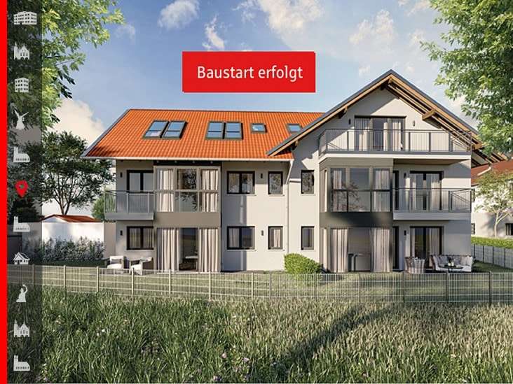 Außenansicht West - Dachgeschosswohnung in 82054 Sauerlach mit 49m² kaufen