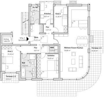 Wohnung-2 - Erdgeschosswohnung in 81737 München mit 60m² kaufen