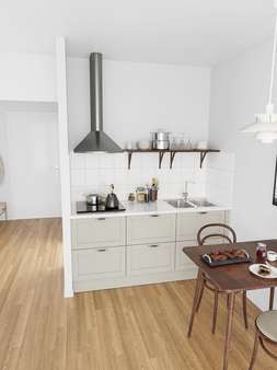 Küchenzeile Visualisierung - Etagenwohnung in 81669 München mit 26m² kaufen
