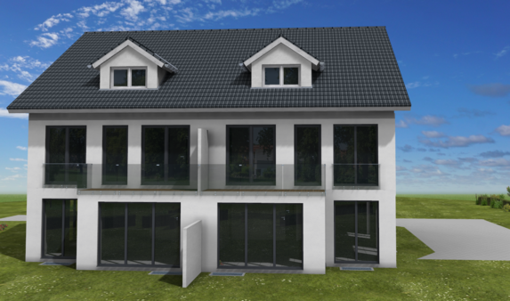 Visualisierung - Doppelhaushälfte in 85521 Riemerling mit 182m² kaufen