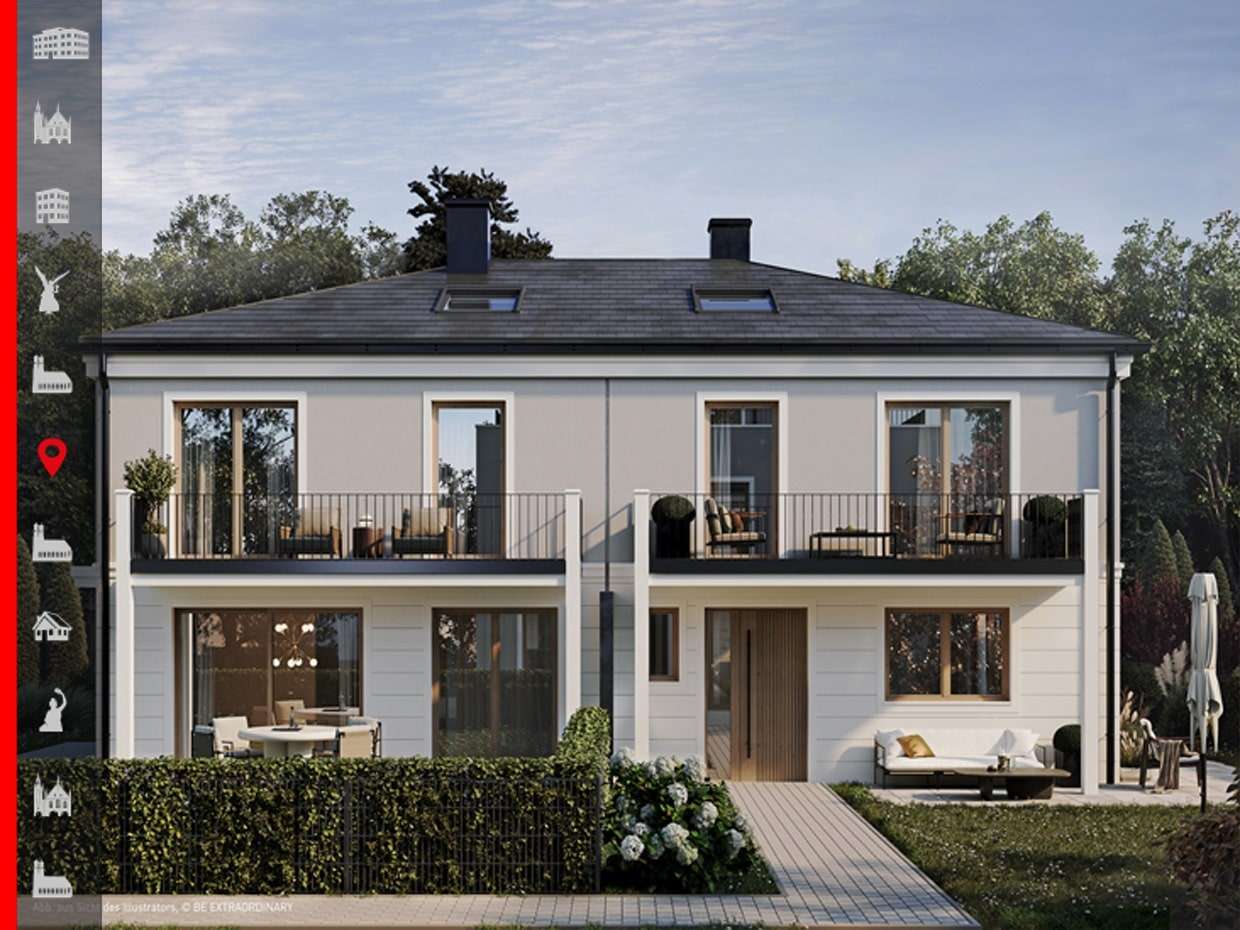 Hausansicht Illustration - Villa in 81827 München mit 169m² kaufen