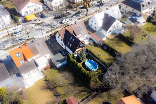 Drohnenansicht - Zweifamilienhaus in 81243 München mit 190m² kaufen