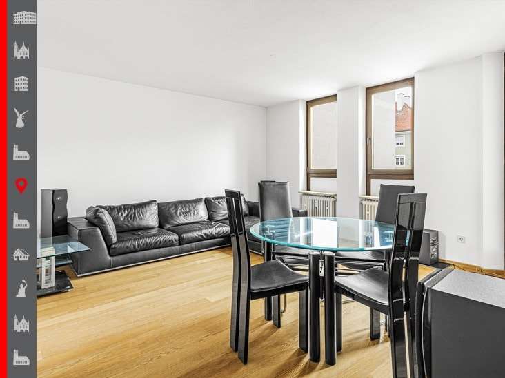 Wohnzimmer - Etagenwohnung in 80797 München mit 70m² kaufen