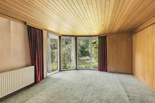 Wohnzimmer - Doppelhaushälfte in 81379 München mit 203m² kaufen