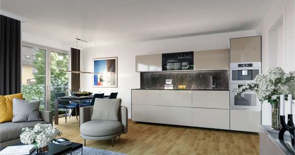 Innenvisualisierung Küche Innenvisualisierung Küche - Etagenwohnung in 81243 München mit 37m² kaufen