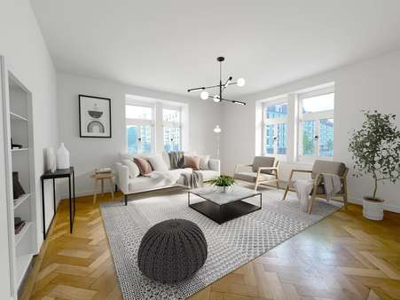 Heller Wohnbereich - Etagenwohnung in 81541 München mit 170m² kaufen