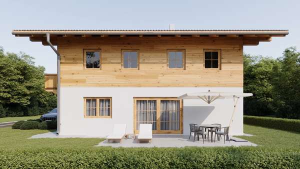 Außenansicht - Visualisierung Außenansicht - Visualisierung - Einfamilienhaus in 83080 Oberaudorf mit 153m² kaufen