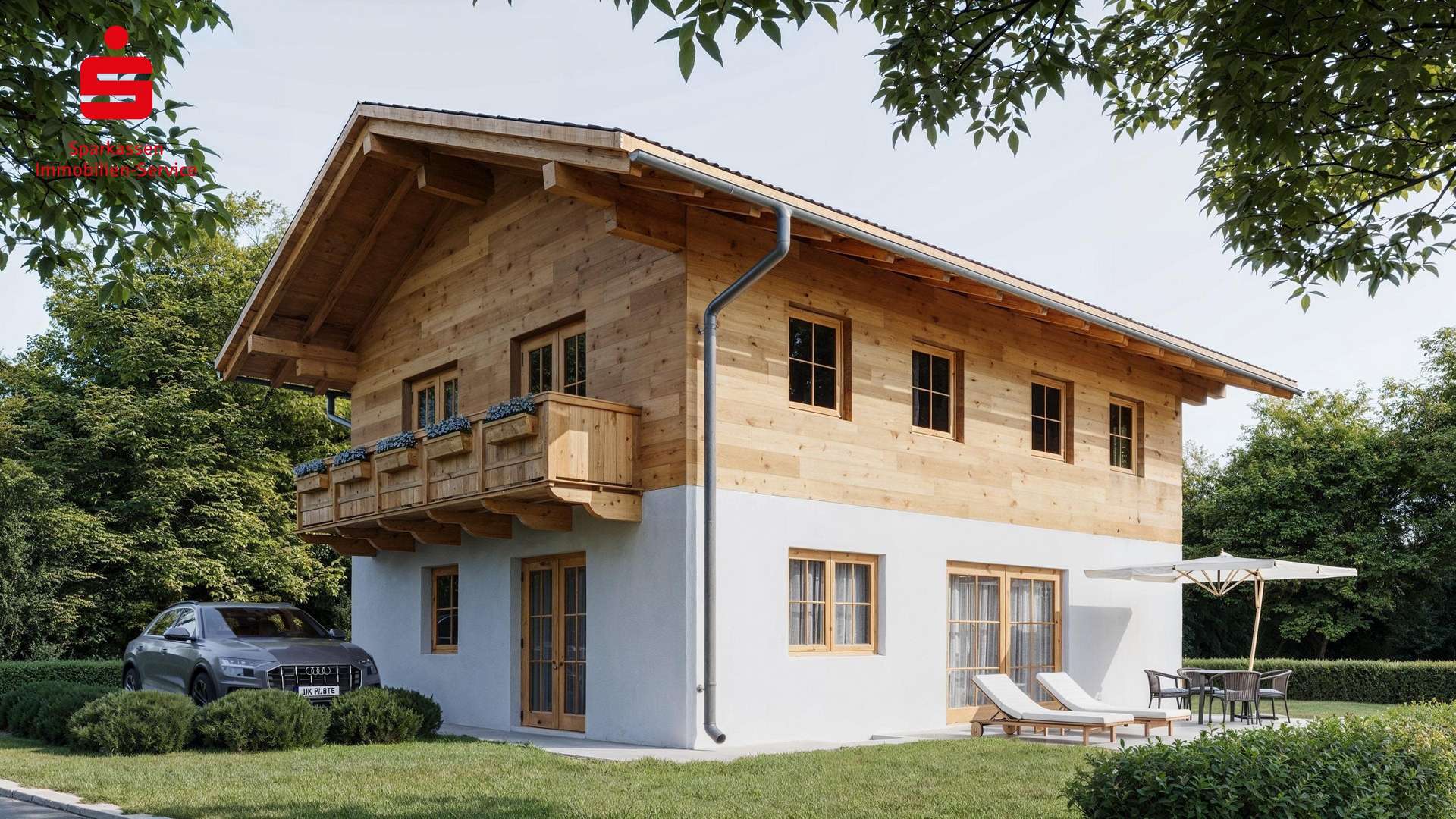Außenansicht - Visualisierung Außenansicht - Visualisierung - Einfamilienhaus in 83080 Oberaudorf mit 153m² kaufen