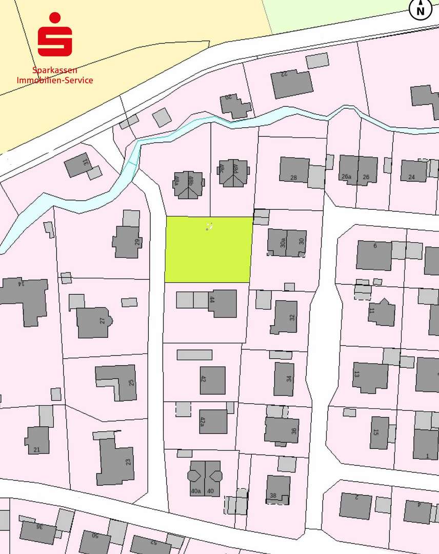 Lageplan - Grundstück in 82396 Pähl mit 912m² kaufen