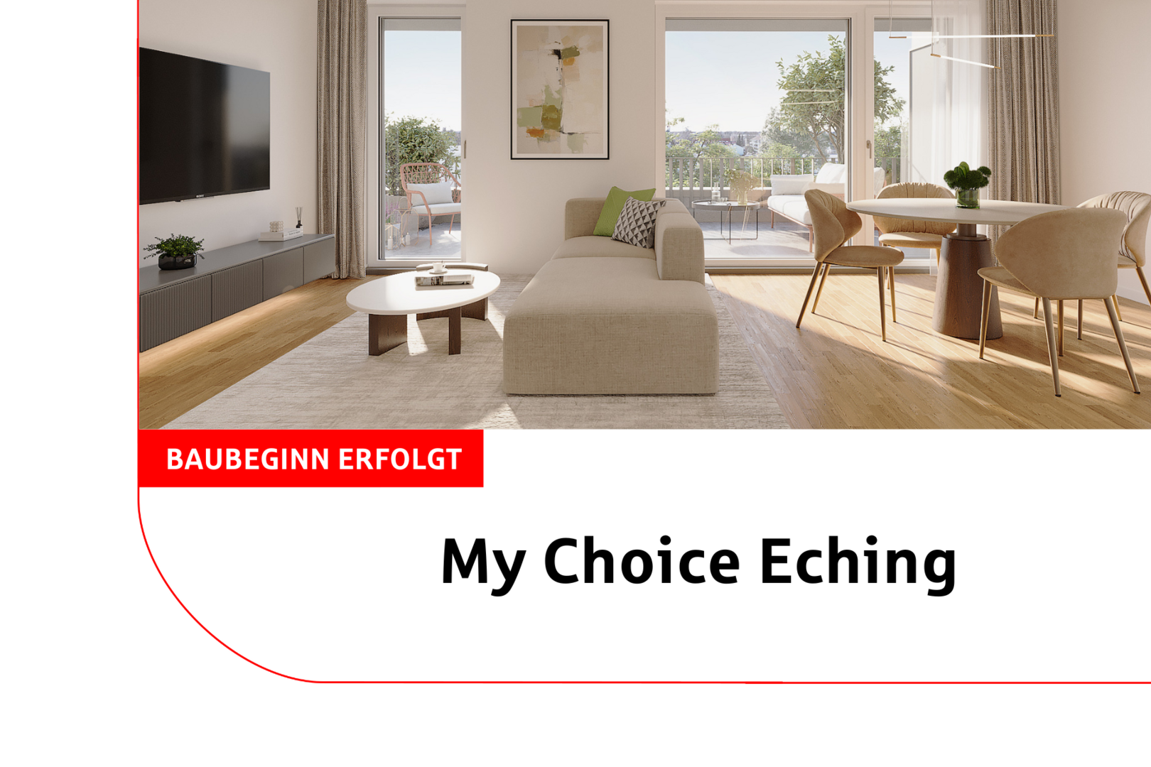 Baustart erfolgt - Etagenwohnung in 85386 Eching mit 105m² kaufen