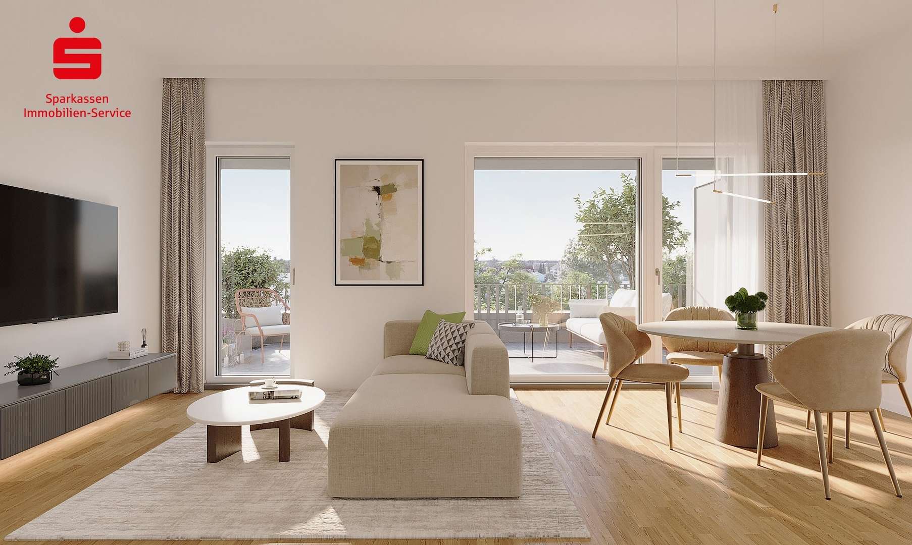 Visualisierung Innenansicht Visualisierung Innenansicht - Etagenwohnung in 85386 Eching mit 105m² kaufen