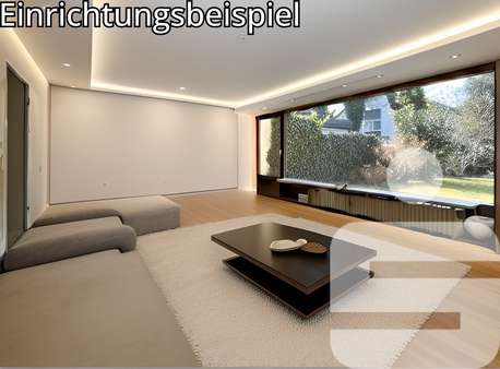 Wohnzimmer - Doppelhaushälfte in 85598 Baldham mit 148m² kaufen