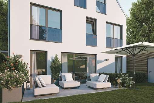Terrasse mit Garten - Mehrfamilienhaus in 81247 München mit 499m² kaufen