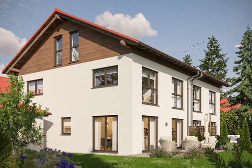 Illustration - Doppelhaushälfte in 82041 Oberhaching mit 167m² kaufen