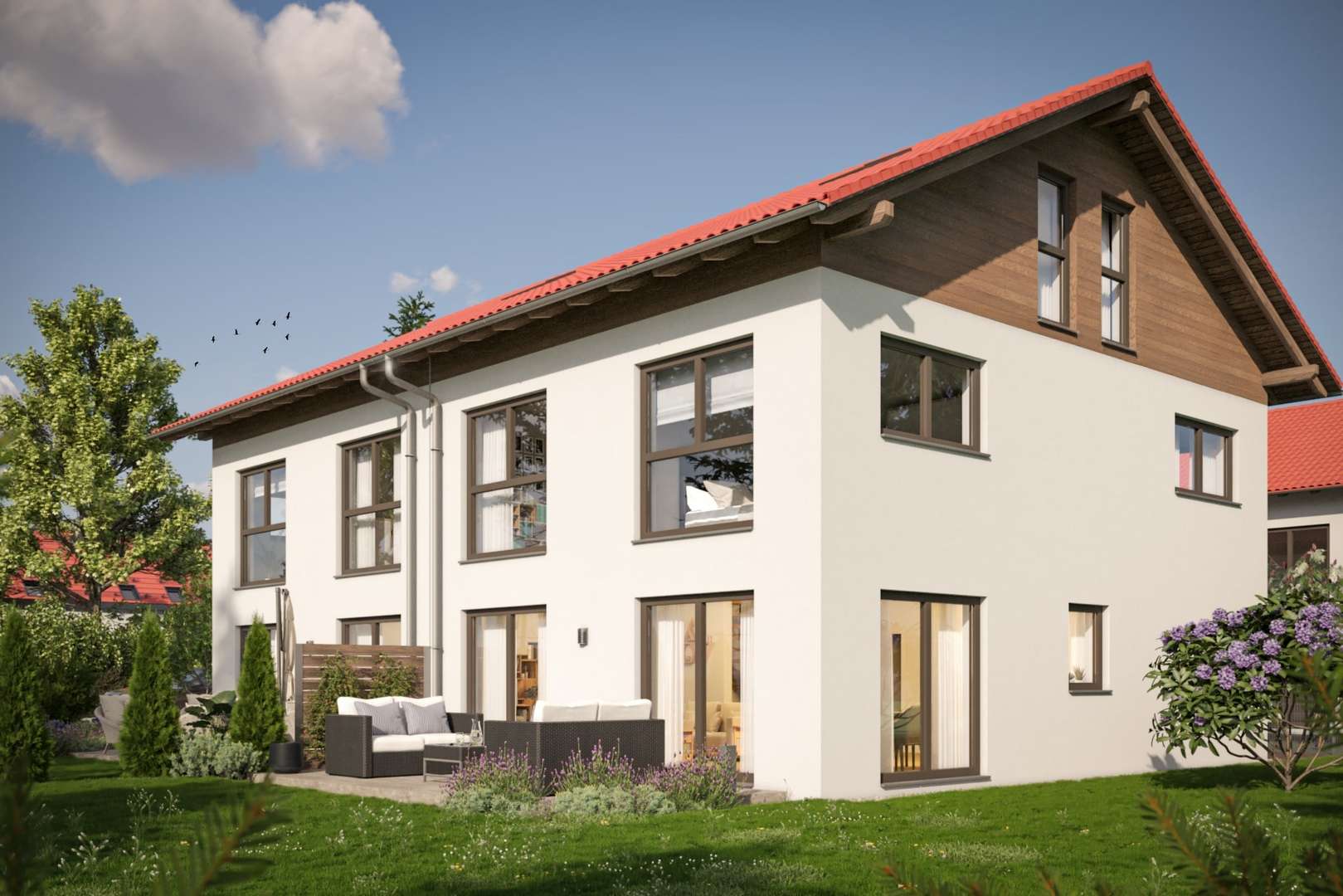 Illustration - Doppelhaushälfte in 82041 Oberhaching mit 167m² kaufen