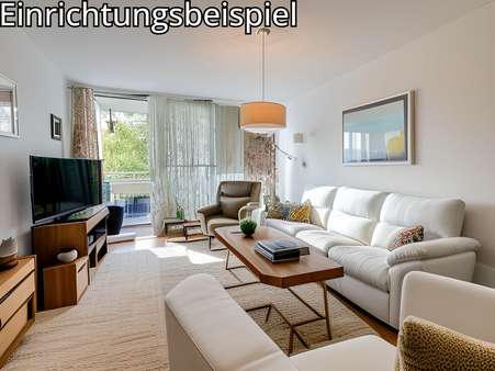 Wohnzimmer Wohnzimmer - Etagenwohnung in 85521 Ottobrunn mit 83m² kaufen