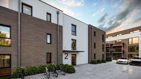 Objektansicht Objektansicht - Erdgeschosswohnung in 85757 Karlsfeld mit 84m² mieten