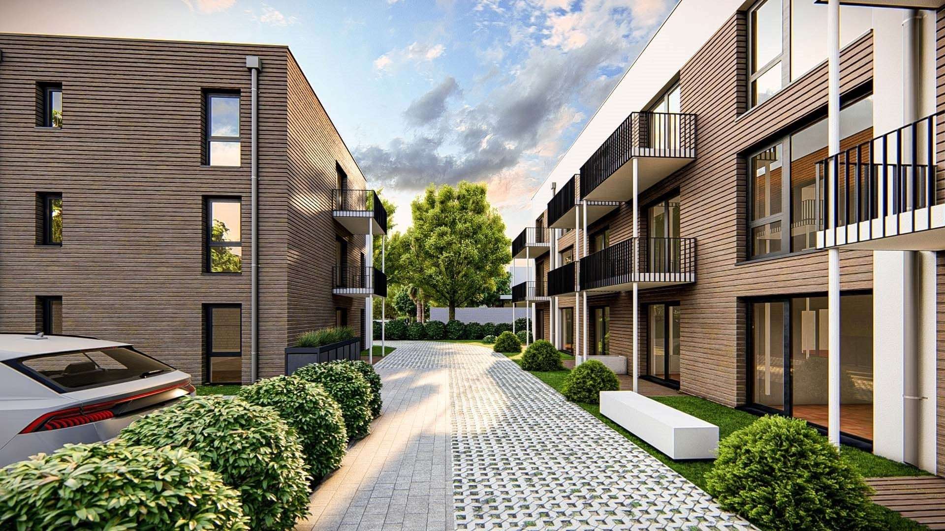 Objektansicht Objektansicht - Erdgeschosswohnung in 85757 Karlsfeld mit 82m² mieten