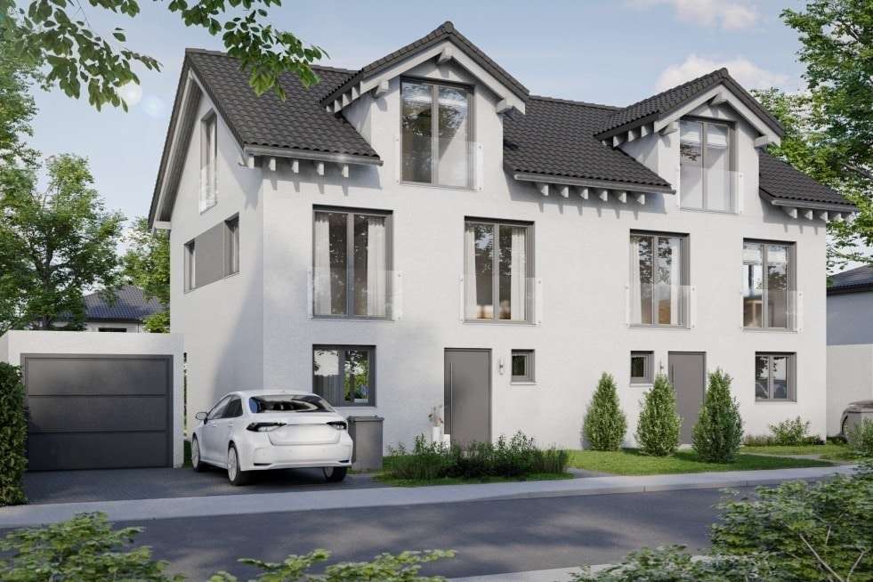Visual. Frontansicht Haus - Doppelhaushälfte in 85630 Grasbrunn mit 154m² kaufen