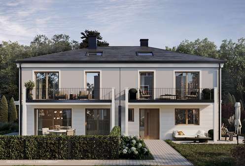 Traumhafte Villenhälften - Doppelhaushälfte in 81827 München mit 167m² kaufen