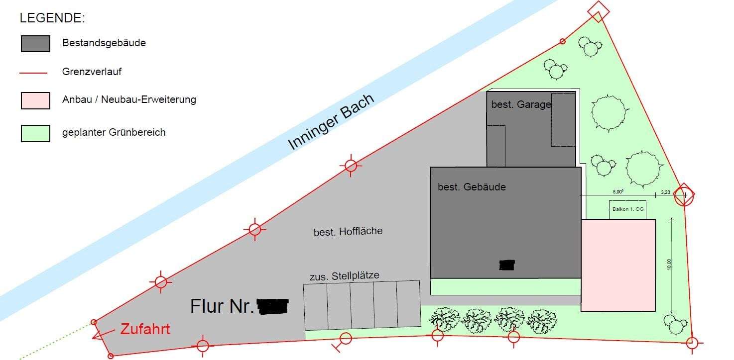 Variante 1 - Grundstück in 82266 Inning mit 1243m² kaufen