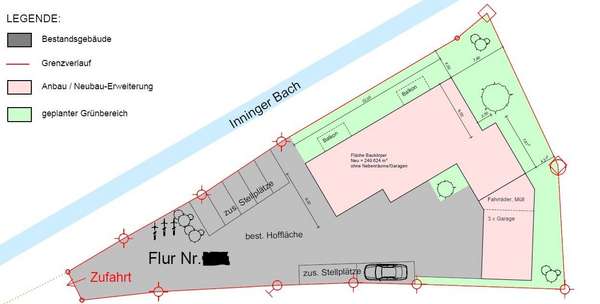 Variante 2 - Grundstück in 82266 Inning mit 1243m² kaufen