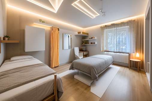 Schlafzimmer Visualisierung - Erdgeschosswohnung in 85757 Karlsfeld mit 53m² kaufen