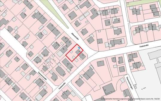 Lageplan - Grundstück in 85716 Unterschleißheim mit 520m² kaufen