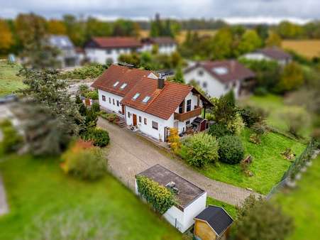 Drohnenansicht - Doppelhaushälfte in 82229 Seefeld mit 253m² kaufen