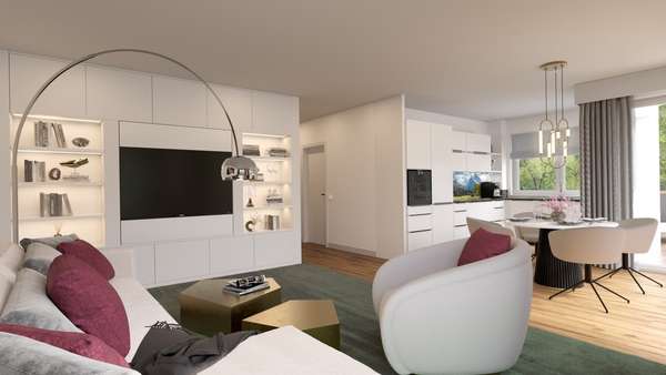 Visualisierung Visualisierung - Etagenwohnung in 82467 Garmisch-Partenkirchen mit 102m² kaufen