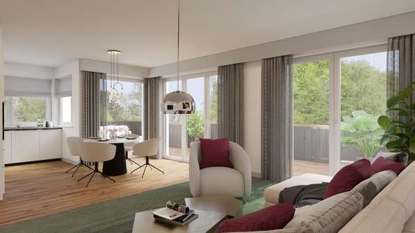 Visualisierung Visualisierung - Etagenwohnung in 82467 Garmisch-Partenkirchen mit 102m² kaufen