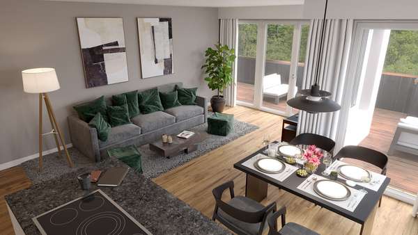 Visualisierung - Etagenwohnung in 82467 Garmisch-Partenkirchen mit 77m² kaufen
